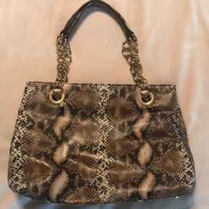 Stuart Weitzman snake skin bag